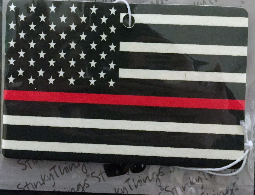 Thin Red Line Flag Air Freshener